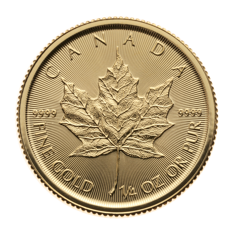 1/4 oz Canadian Maple Leaf Gold Coin .9999 Random Year