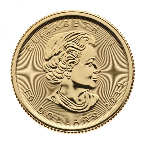 1/4 oz Canadian Maple Leaf Gold Coin .9999 Random Year