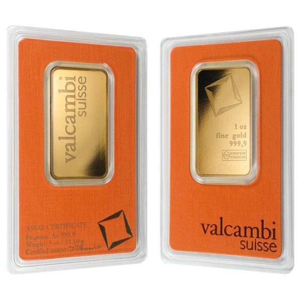 1 oz Valcambi Suisse Gold bar