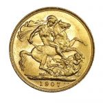 8 Gram Gold British Sovereign Random Year Coin