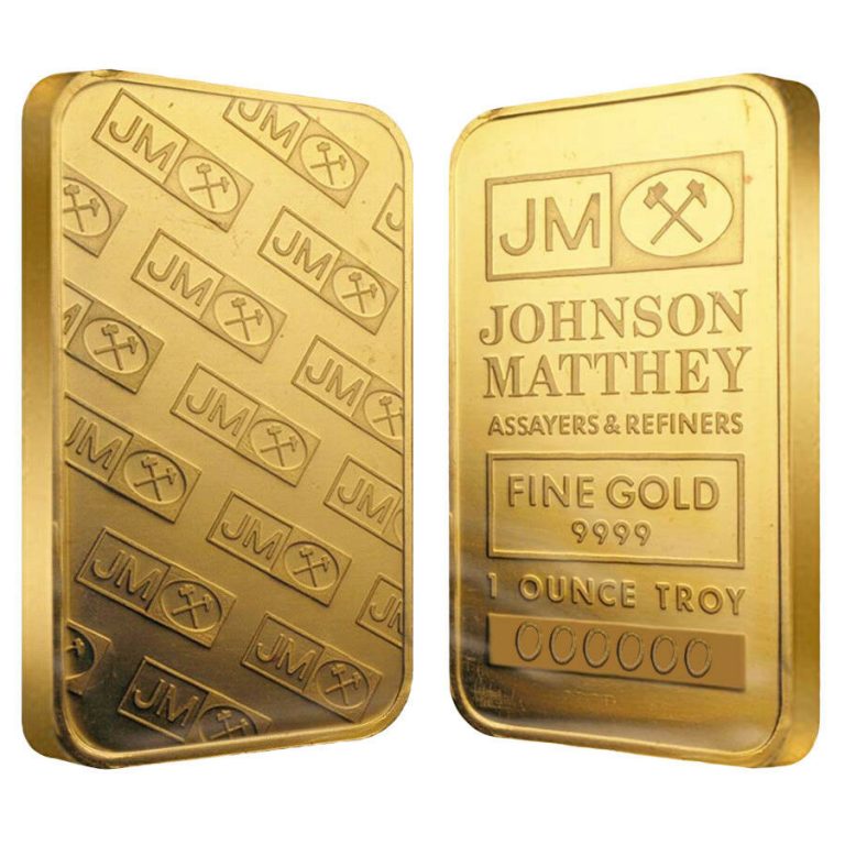 1 oz Johnson Matthey Gold Bar .9999 AA Gold Traders 1 oz Johnson Matthey Gold Bar .9999 AA Gold Traders